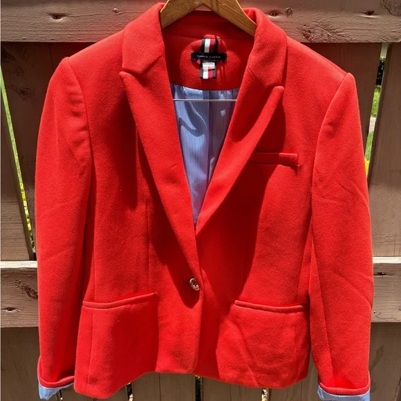 💜HOST PICK💜 Preppy Tommy Hilfiger Blazer Sz 8 - EUC - Picture 5 of 14